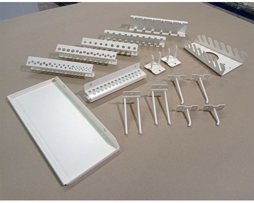 Навесные металлические аксессуары на панель - 16 предметов